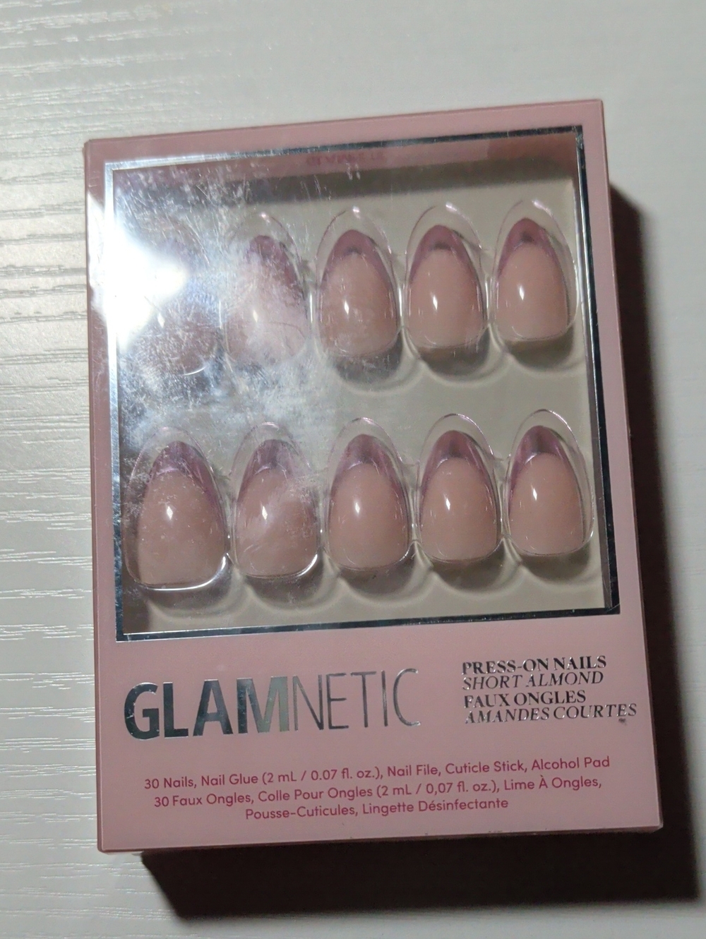 Glamnetic Press-On Nails - Short Almond Pink